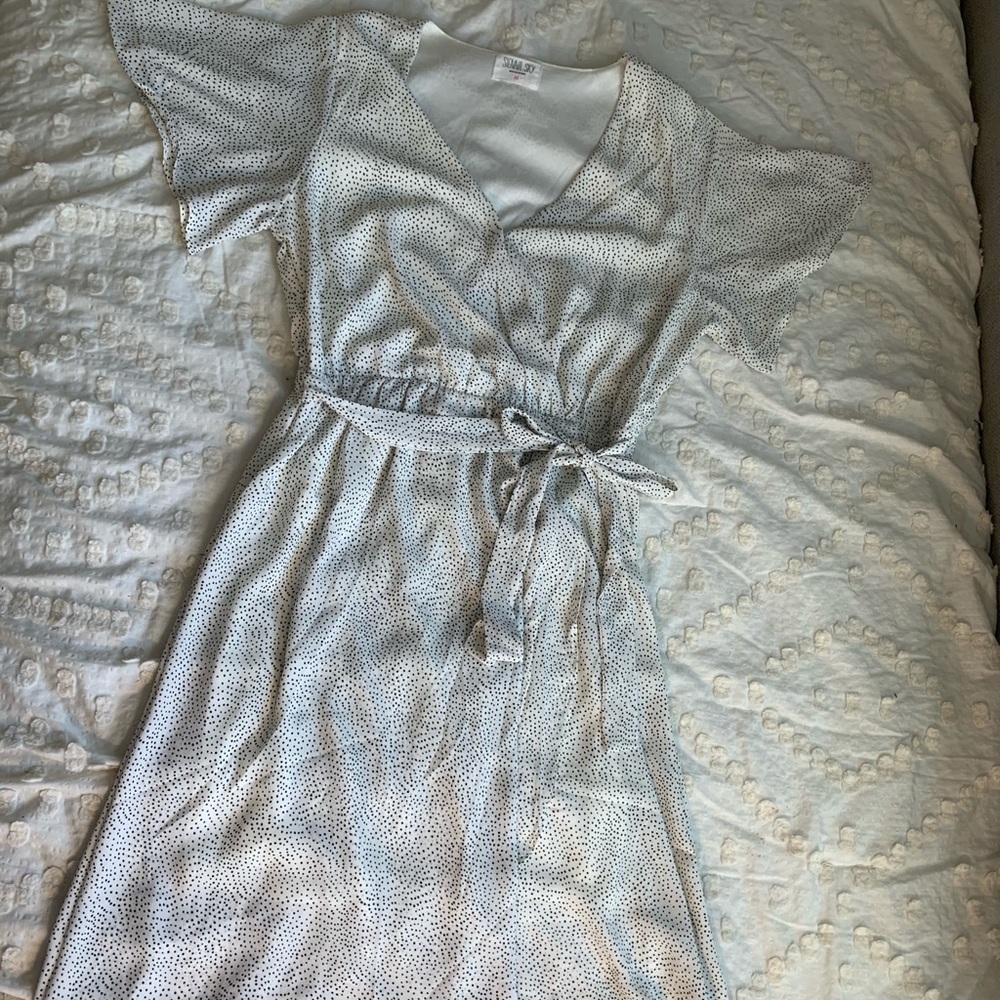 Sienna sky poka dot dress